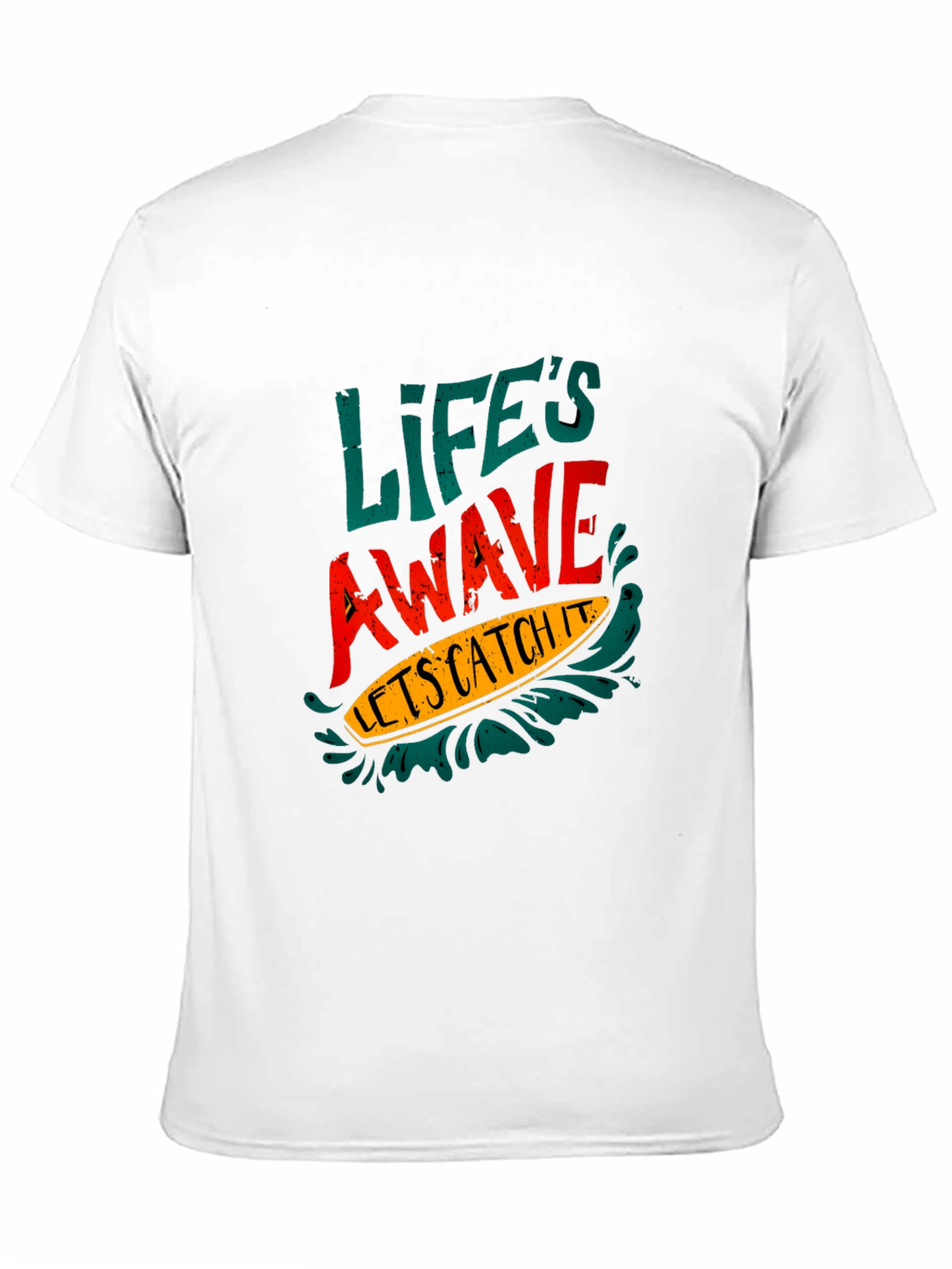 Lifes a Wave Graphic Tee - Black