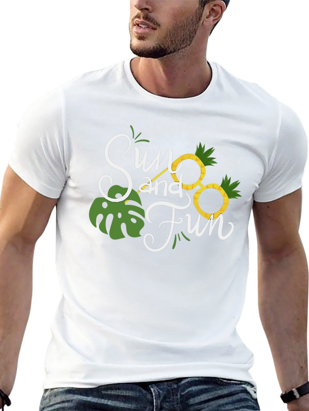 Sun and Fun Black T-Shirt