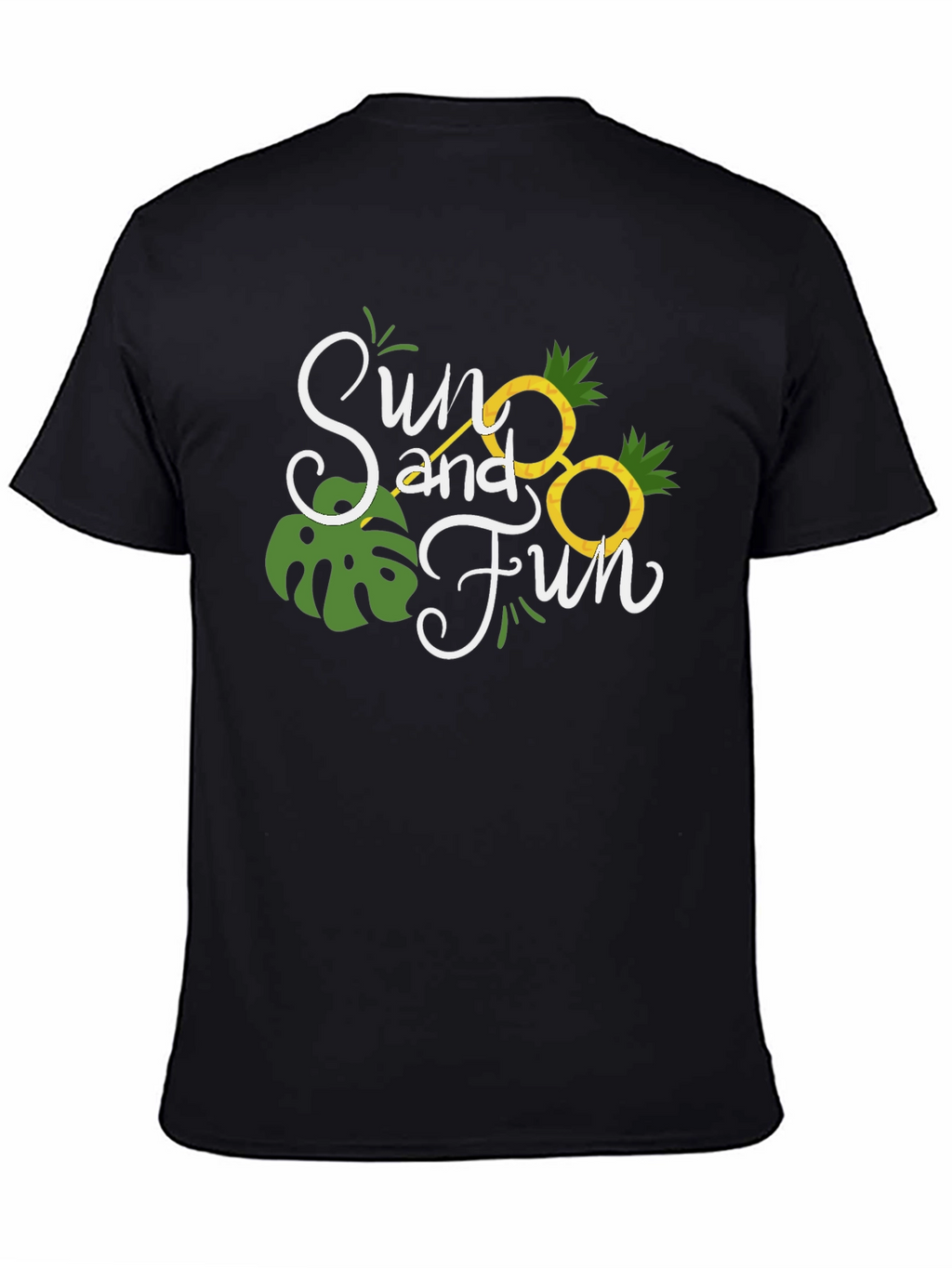 Sun and Fun Black T-Shirt