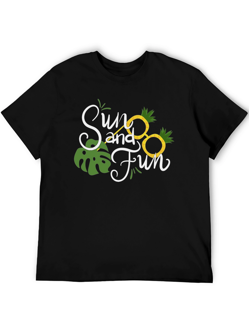 Sun and Fun Black T-Shirt