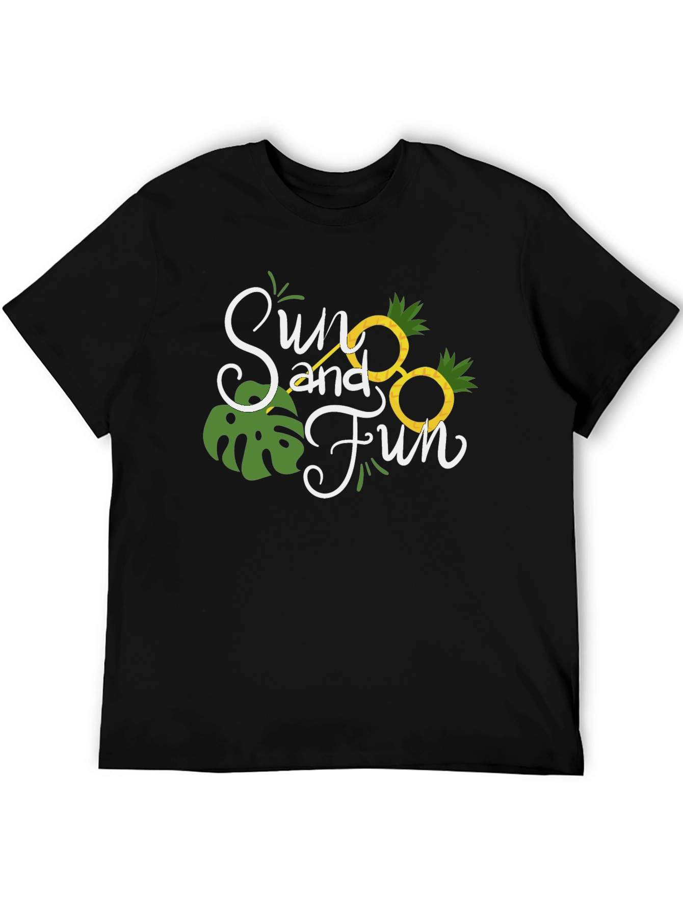 Sun and Fun Black T-Shirt