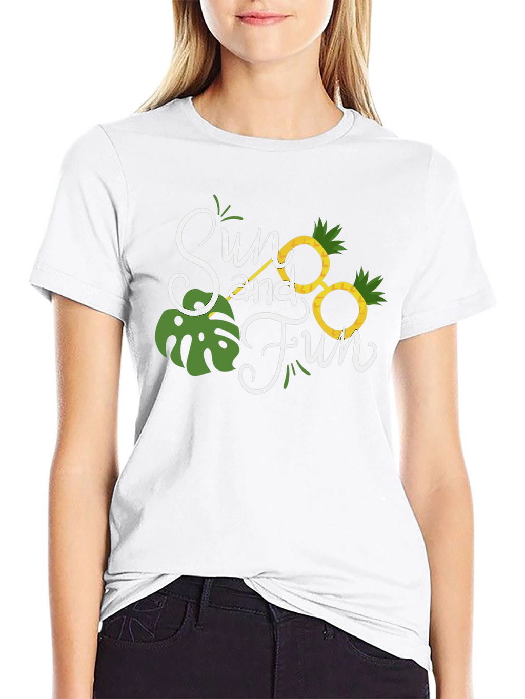 Sun and Fun Black T-Shirt
