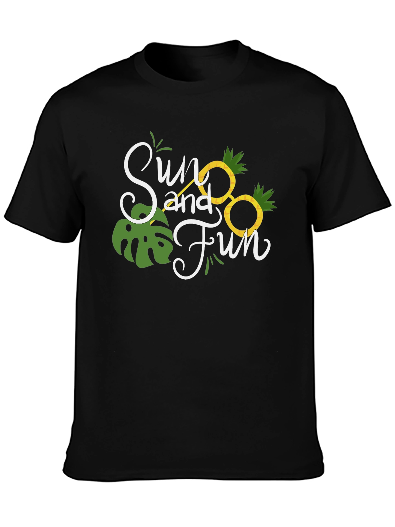 Sun and Fun Black T-Shirt