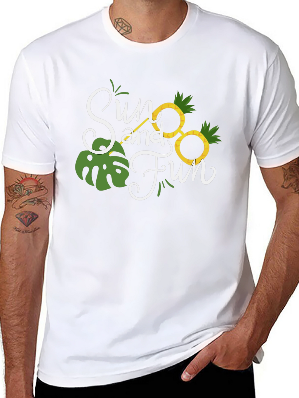 Sun and Fun Black T-Shirt