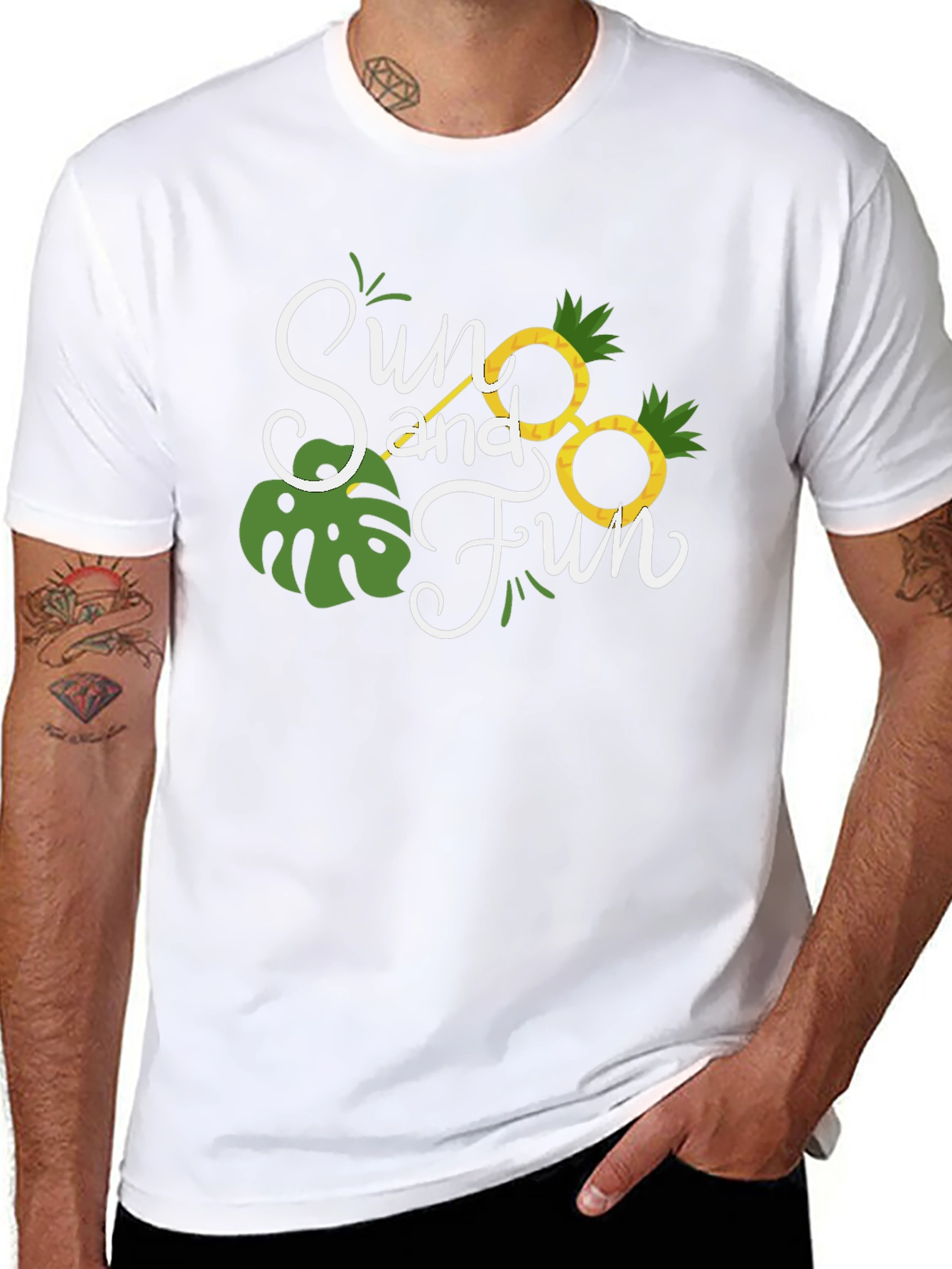 Sun and Fun Black T-Shirt
