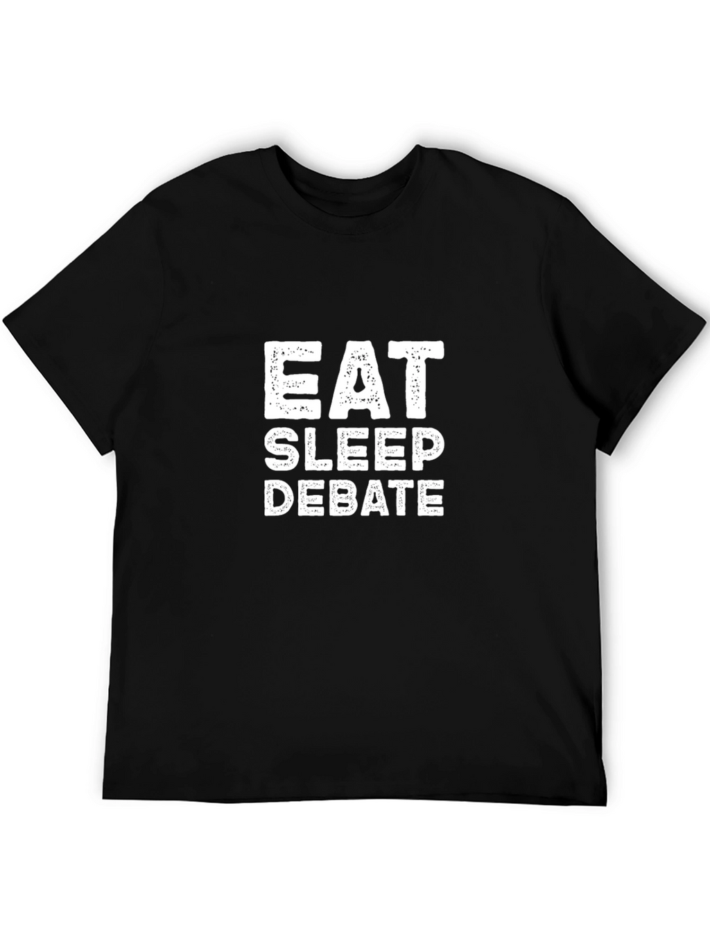 Eat Sleep Debate T-Shirt - Black Cotton Tee