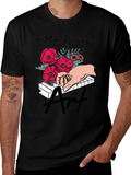 Floral Piano Art T-Shirt