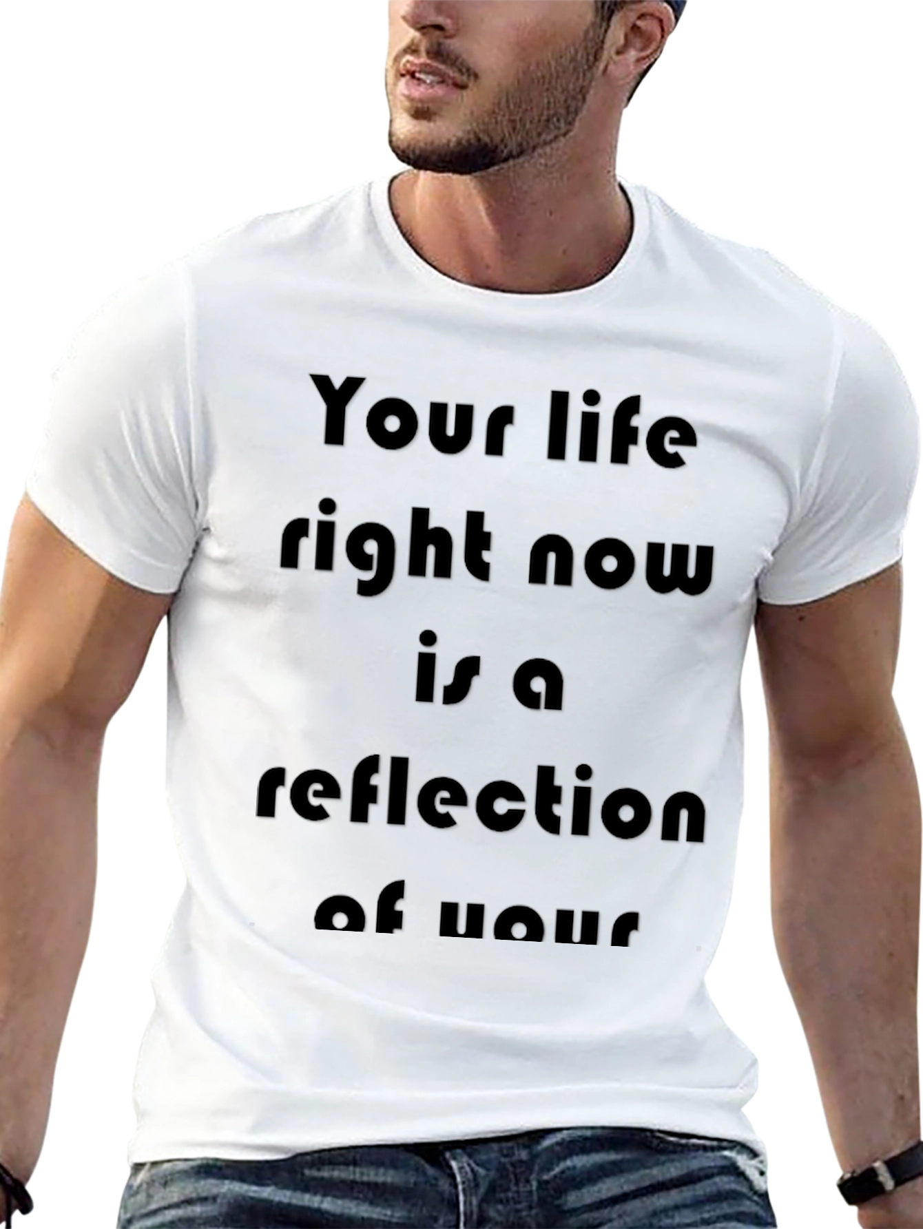 Inspirational Your Life T-Shirt - Black Bold Statement Tee
