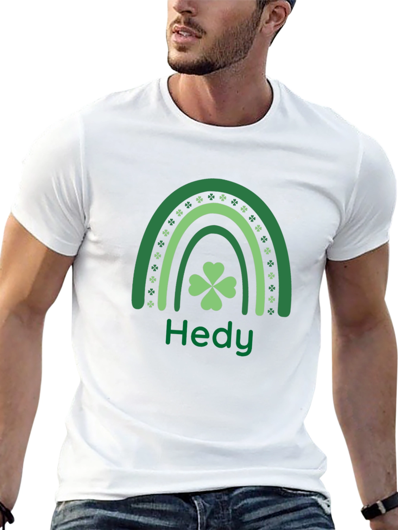 St. Patricks Day Lucky Hedy Rainbow T-Shirt