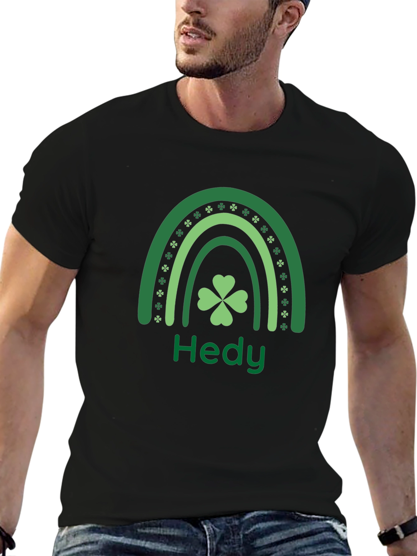 St. Patricks Day Lucky Hedy Rainbow T-Shirt