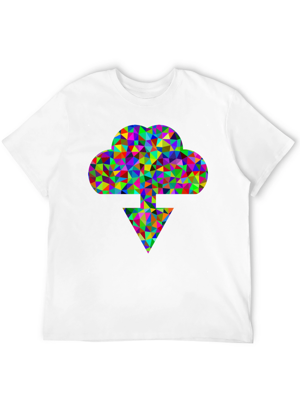 Abstract Cloud Download Graphic Tee