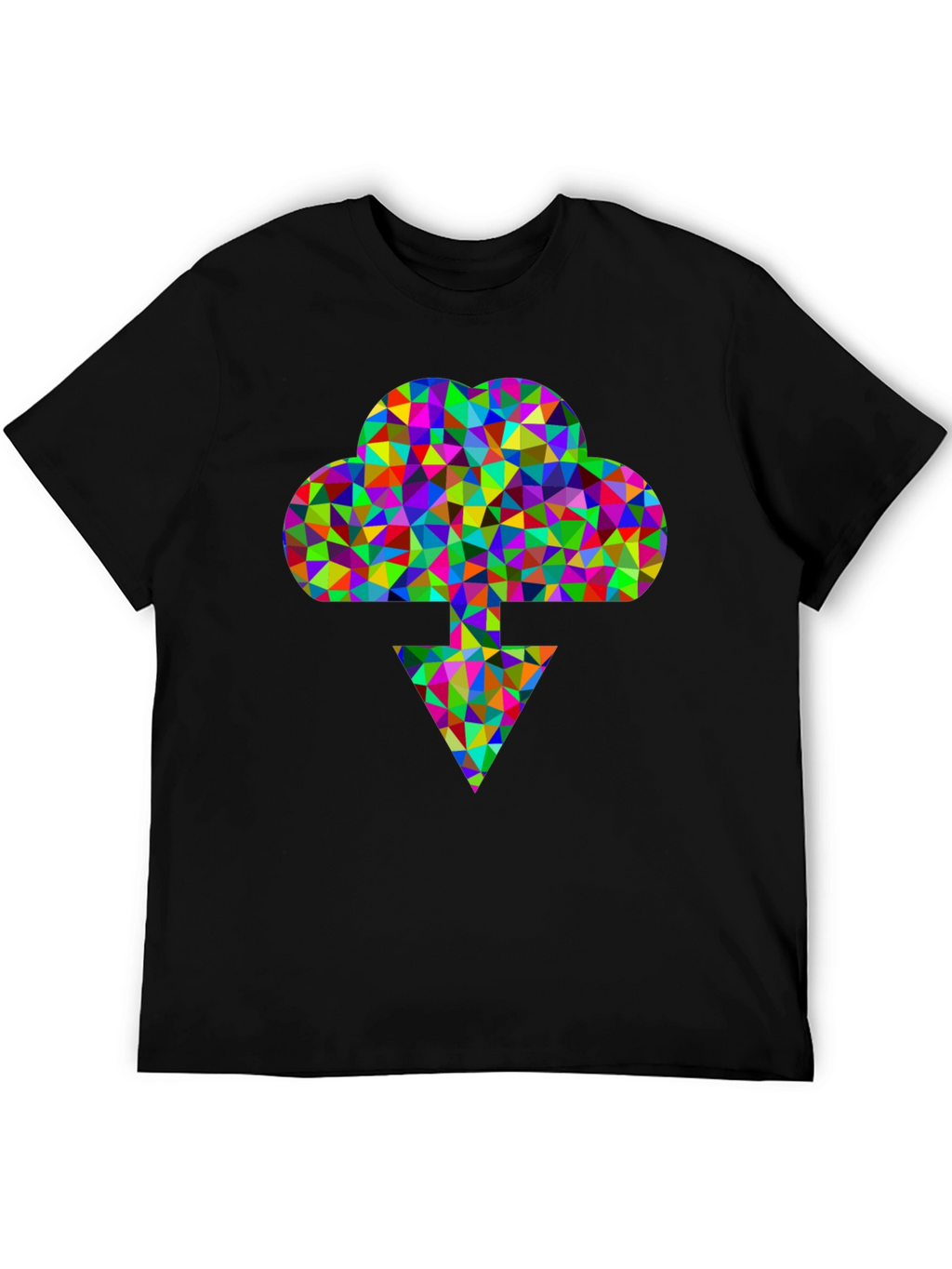 Abstract Cloud Download Graphic Tee