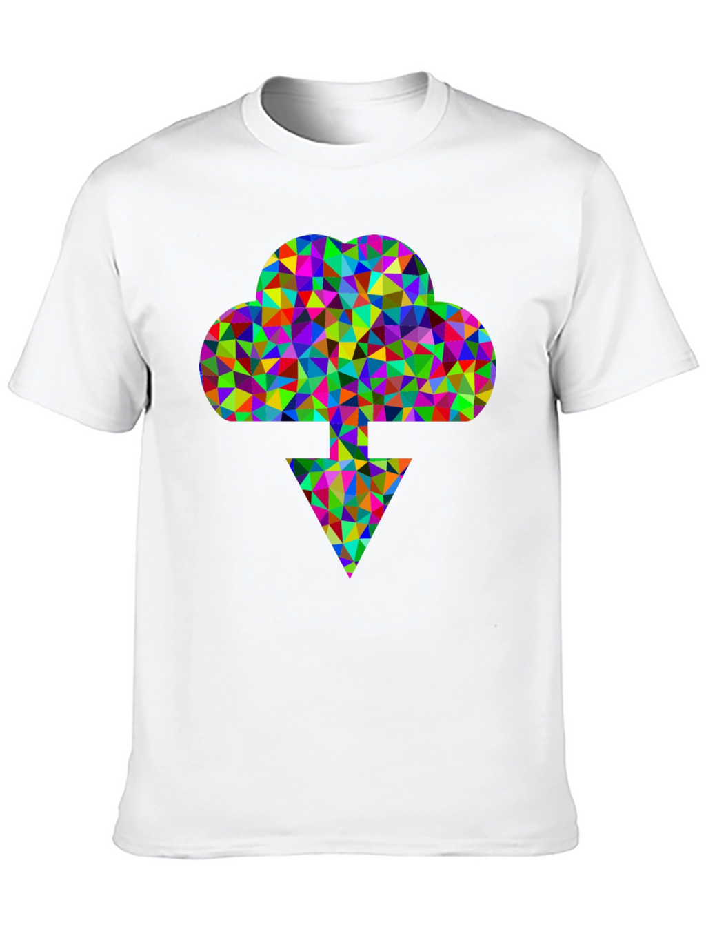 Abstract Cloud Download Graphic Tee