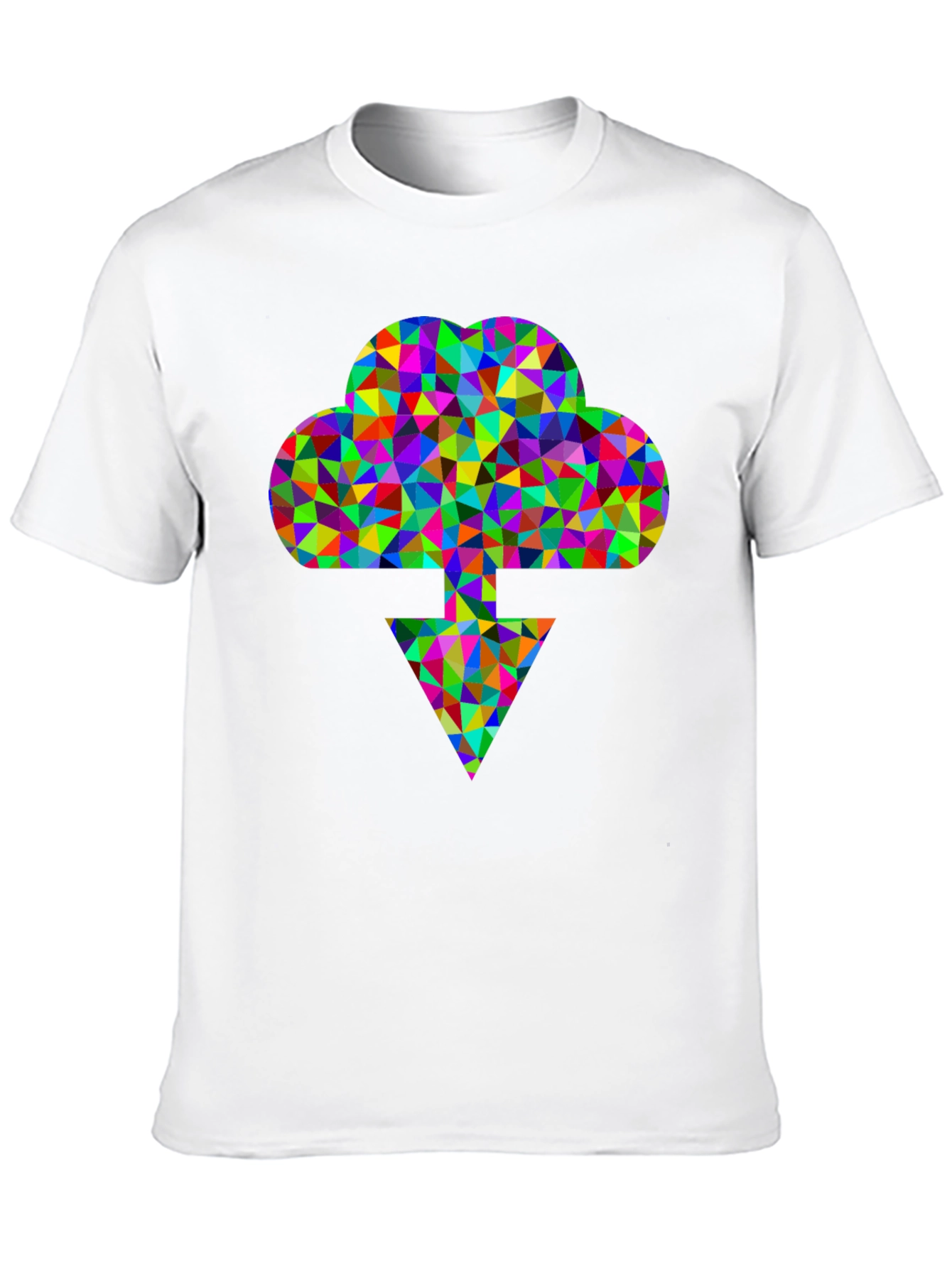 Abstract Cloud Download Graphic Tee