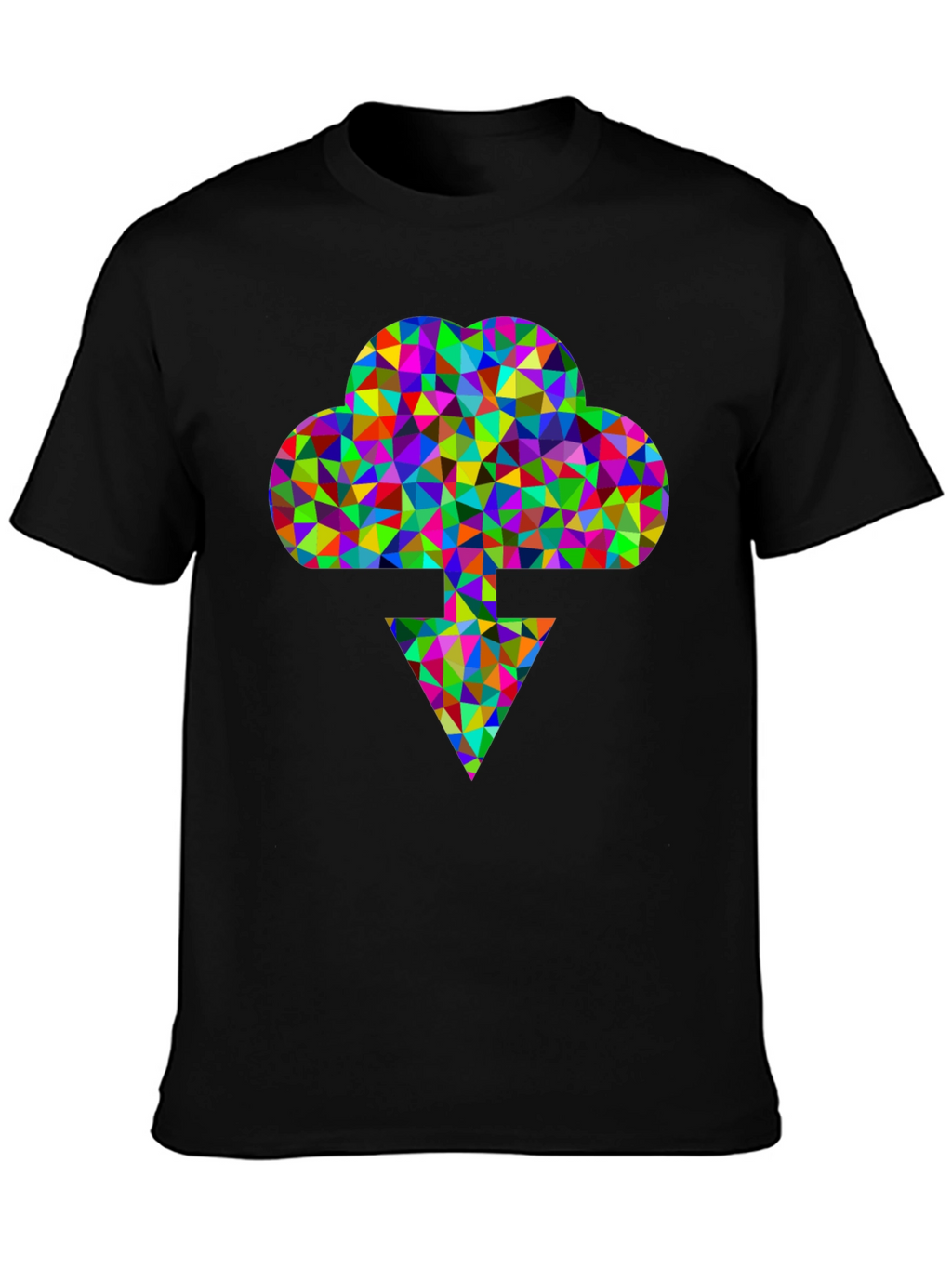 Abstract Cloud Download Graphic Tee
