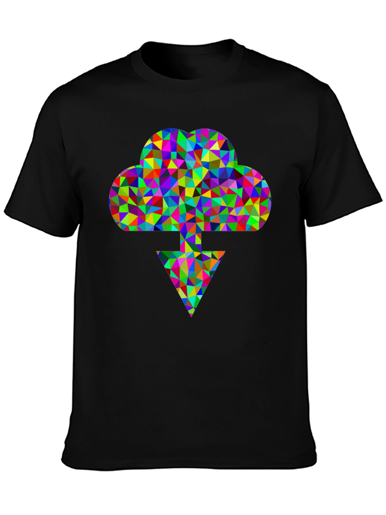 Abstract Cloud Download Graphic Tee
