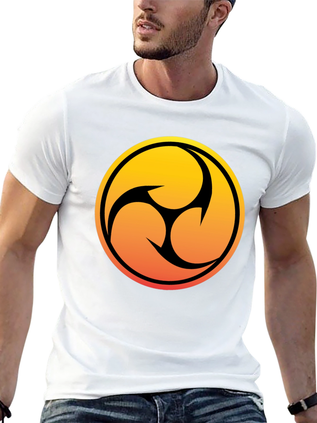 Sunrise Tomoe T-Shirt -  Black Tee