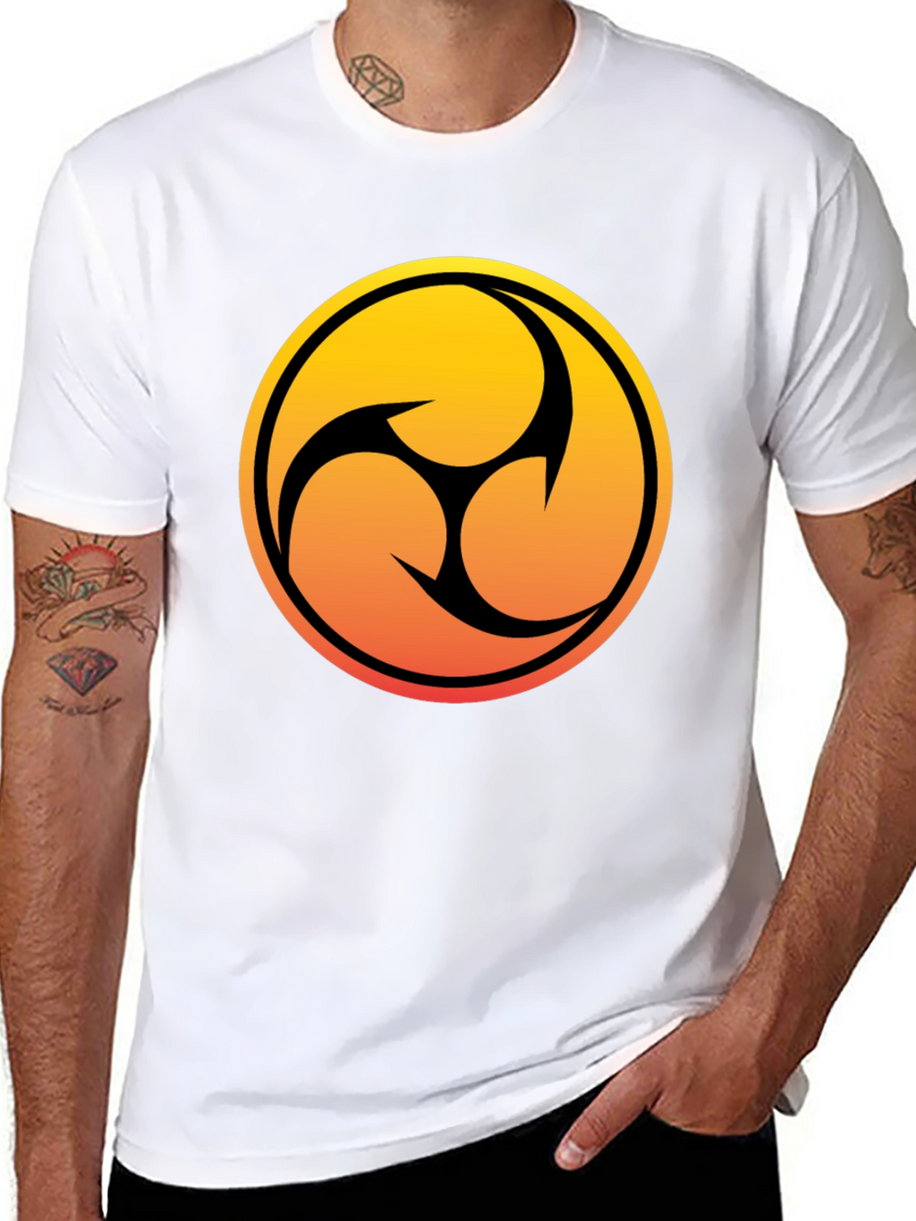 Sunrise Tomoe T-Shirt -  Black Tee