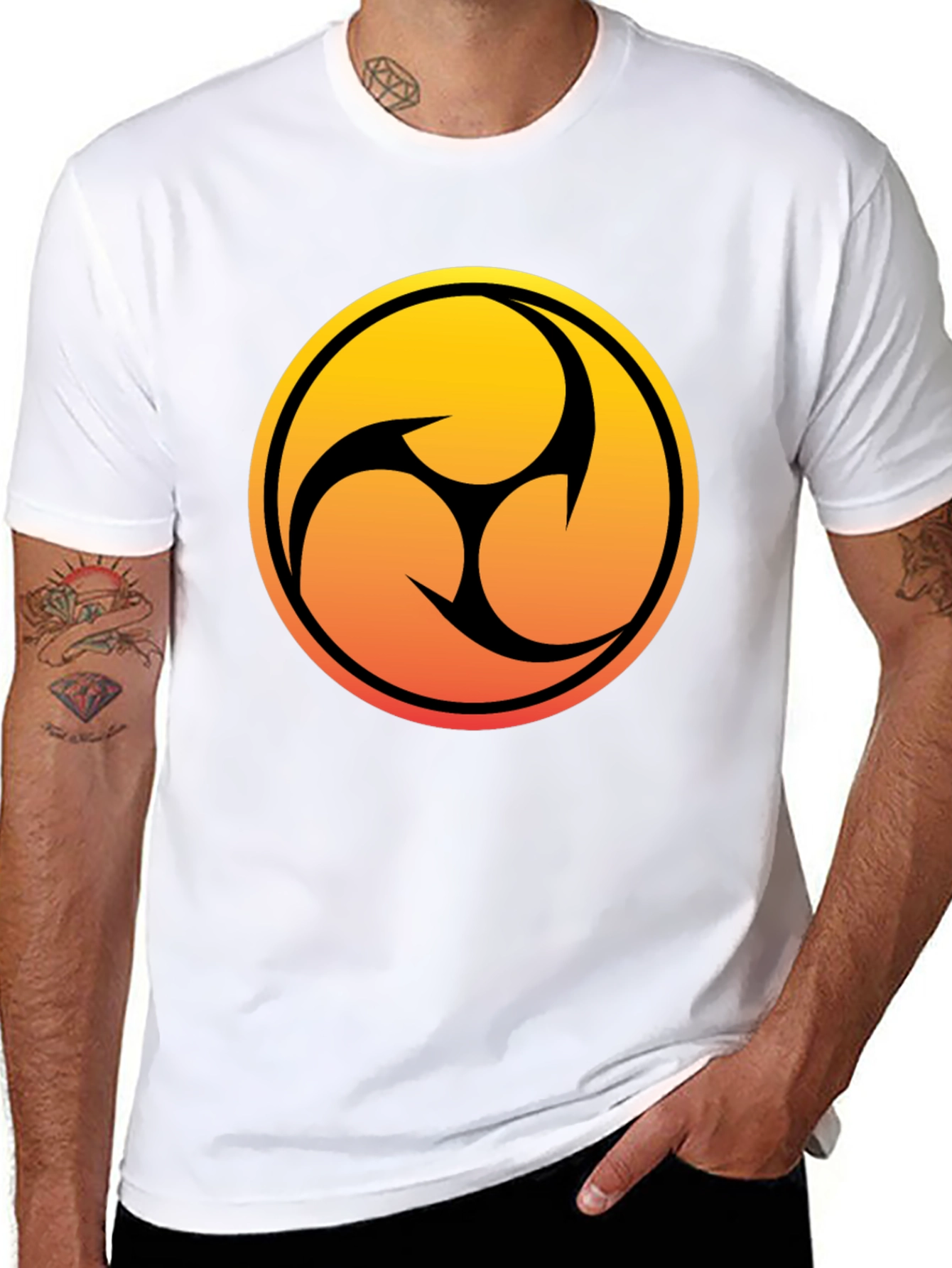 Sunrise Tomoe T-Shirt -  Black Tee