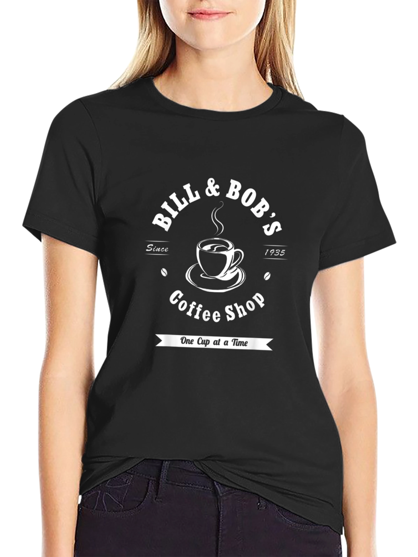 Bill & Bobs Coffee Shop Graphic T-Shirt