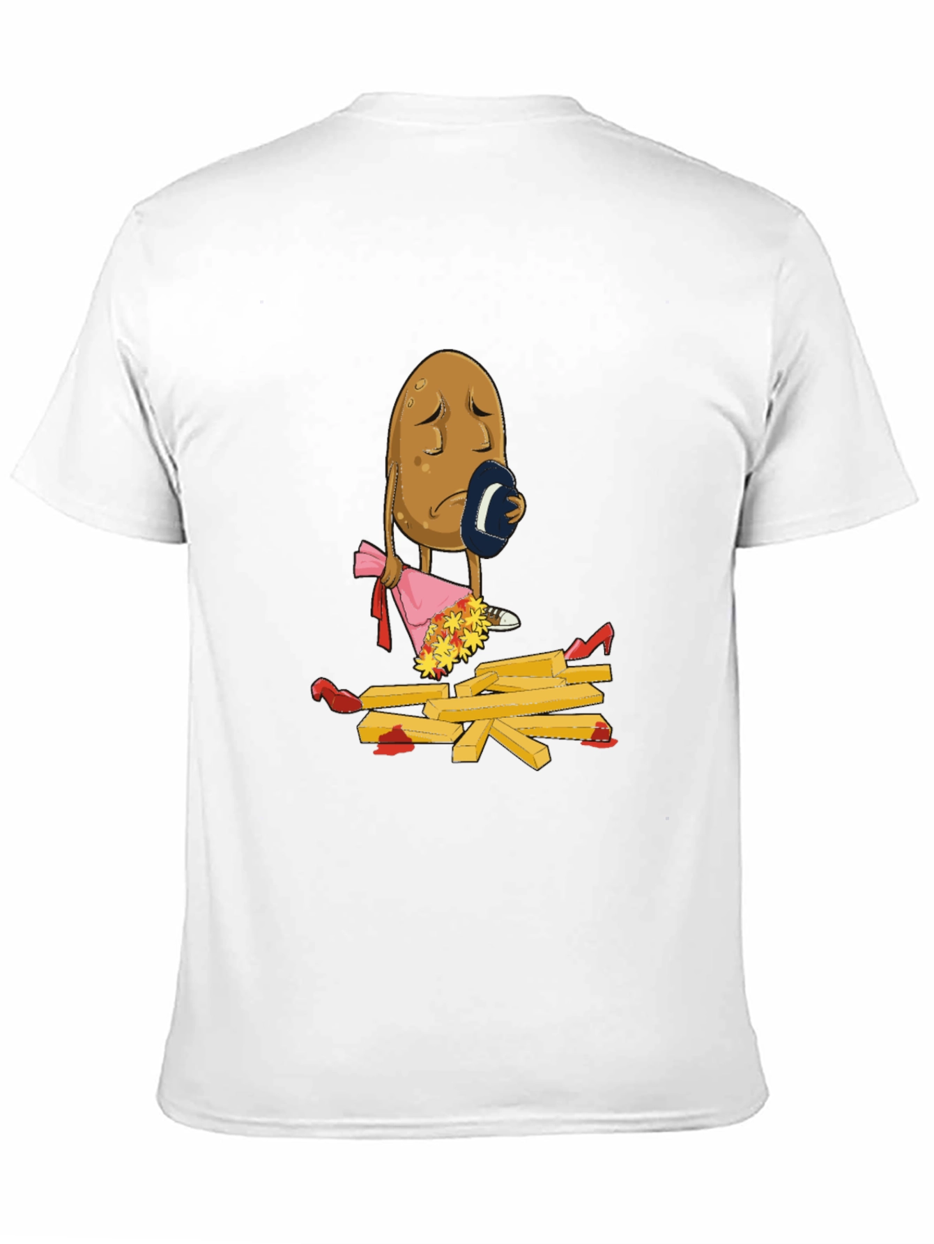 Sad Potato T-Shirt - Funny French Fry Design