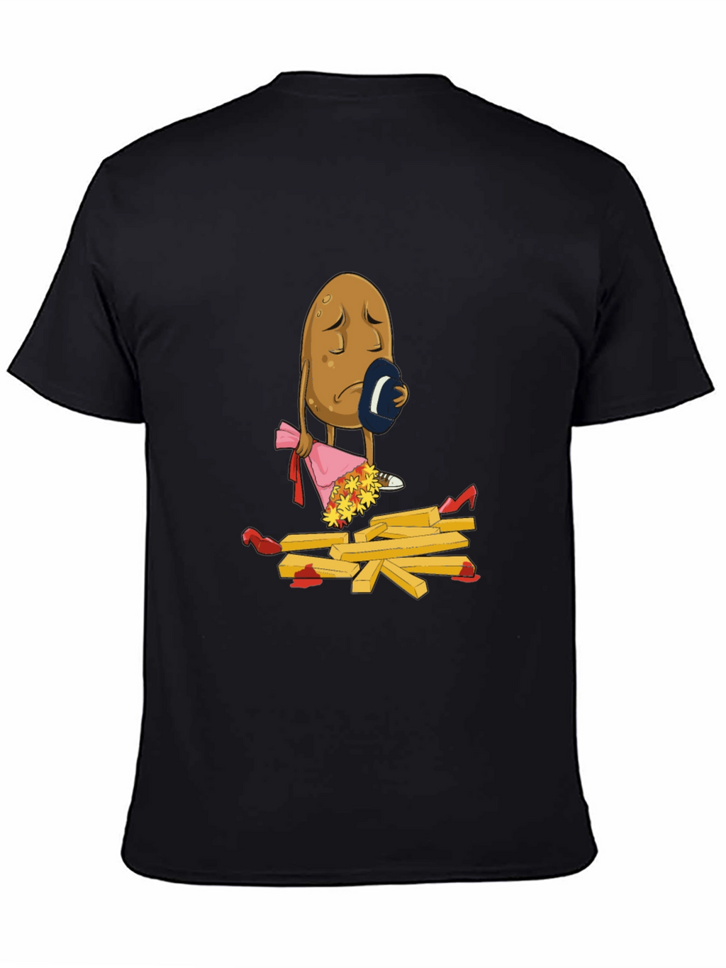 Sad Potato T-Shirt - Funny French Fry Design