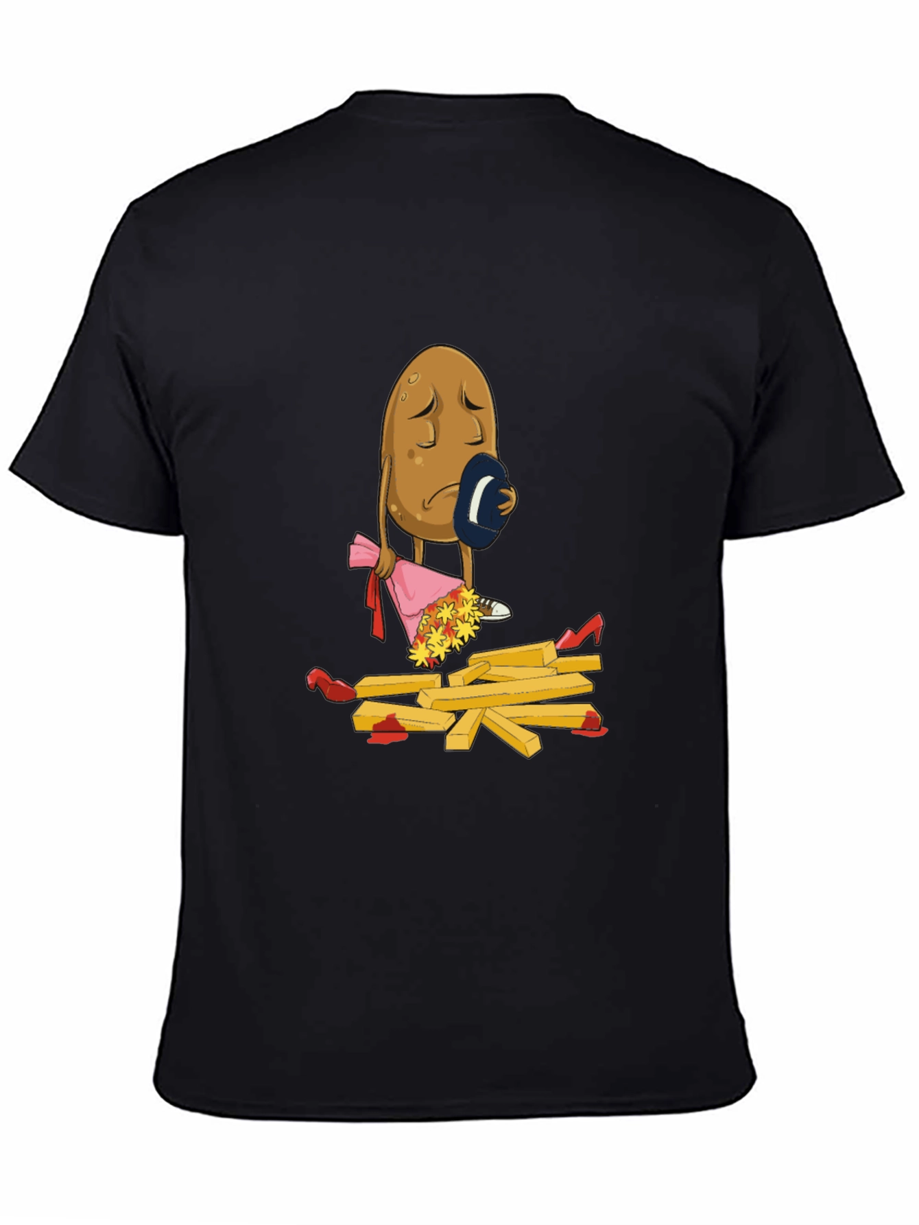 Sad Potato T-Shirt - Funny French Fry Design