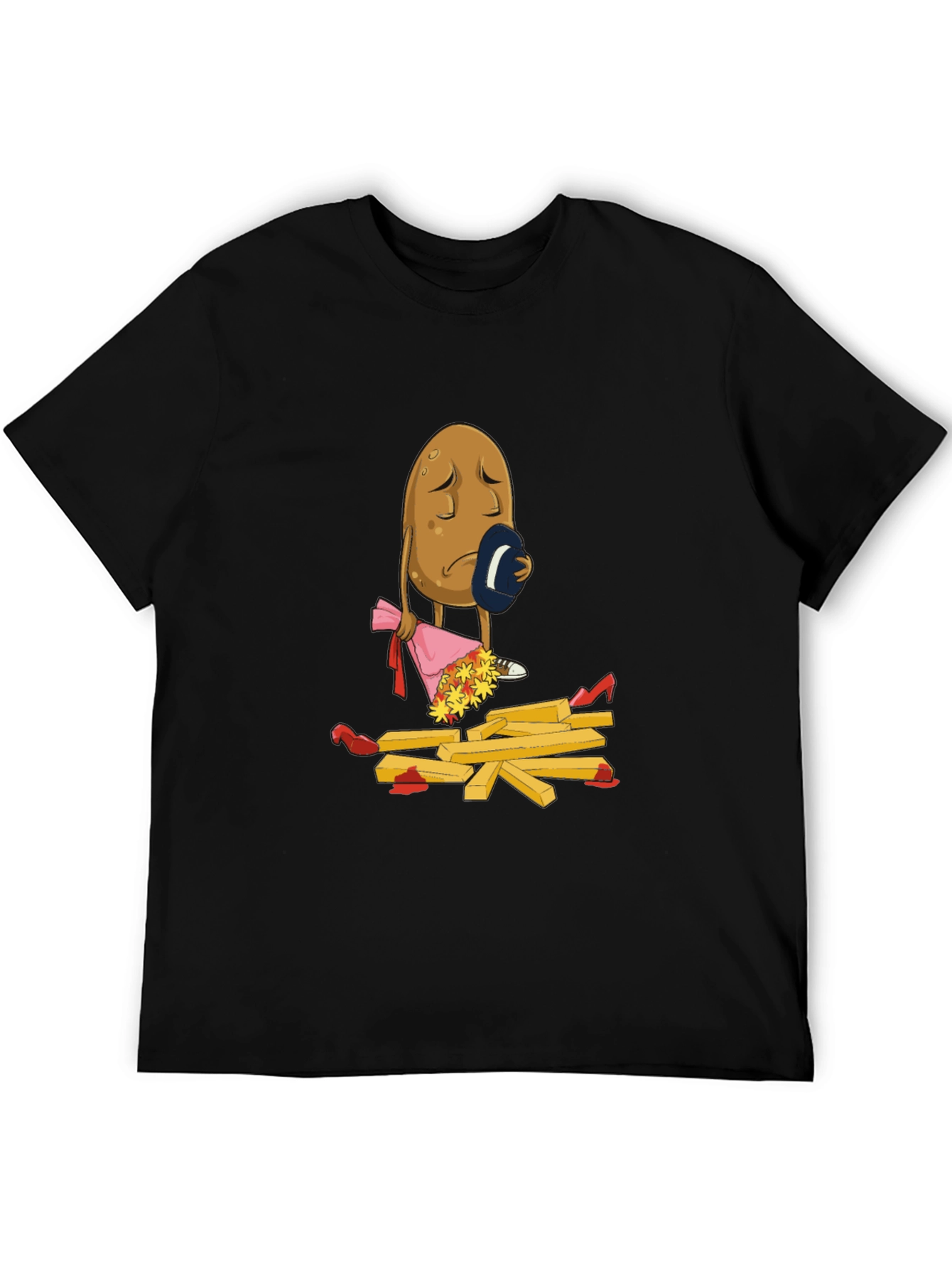 Sad Potato T-Shirt - Funny French Fry Design