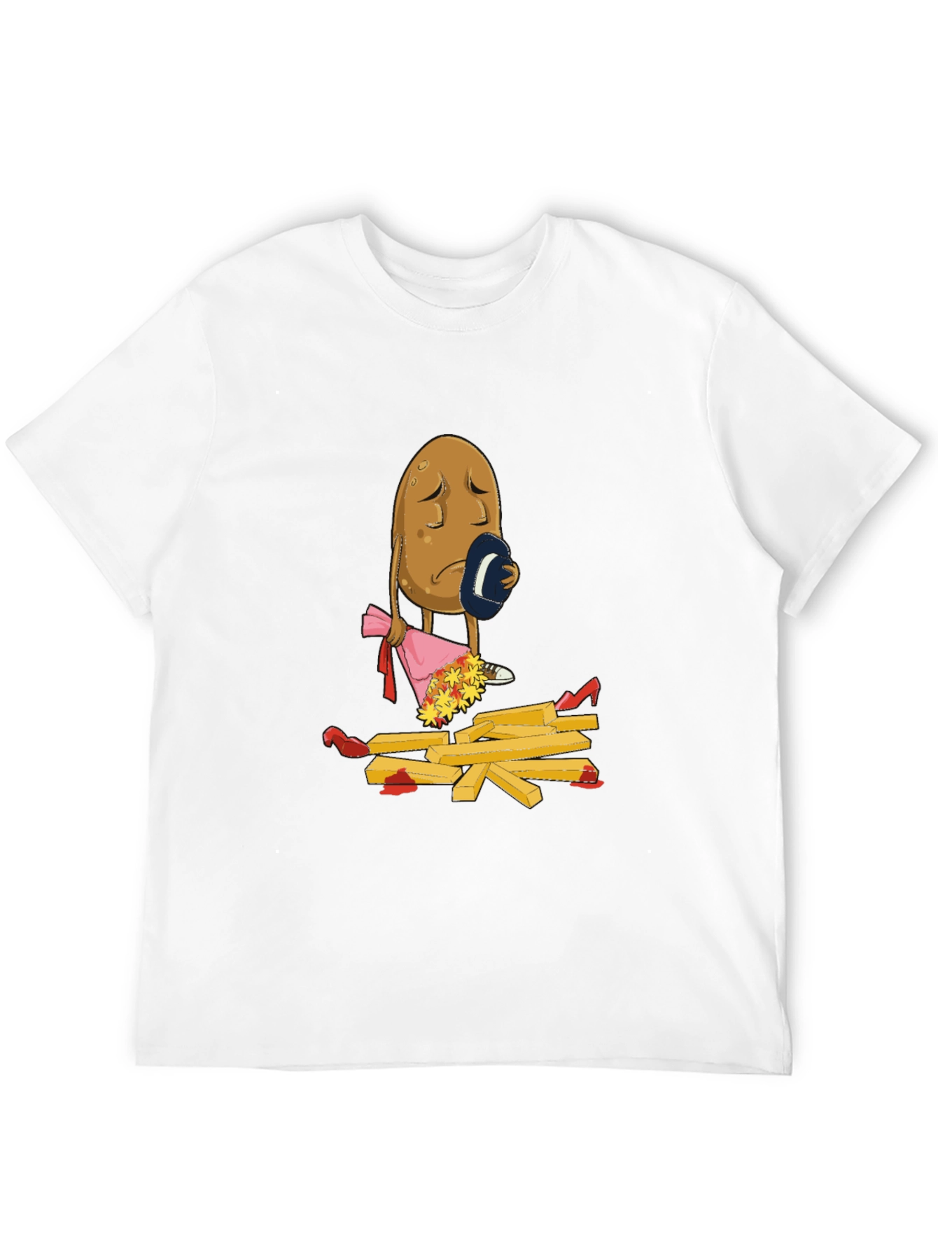 Sad Potato T-Shirt - Funny French Fry Design