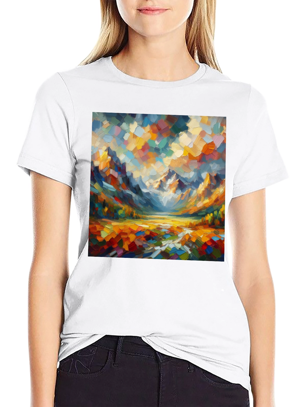 Abstract Mountain Art T-Shirt