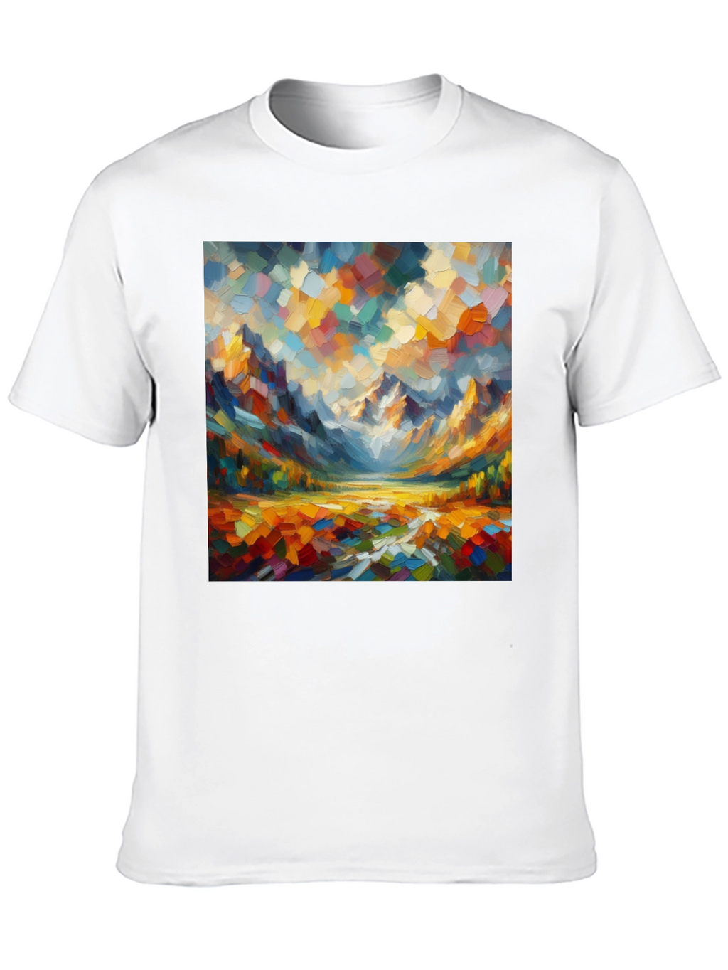 Abstract Mountain Art T-Shirt