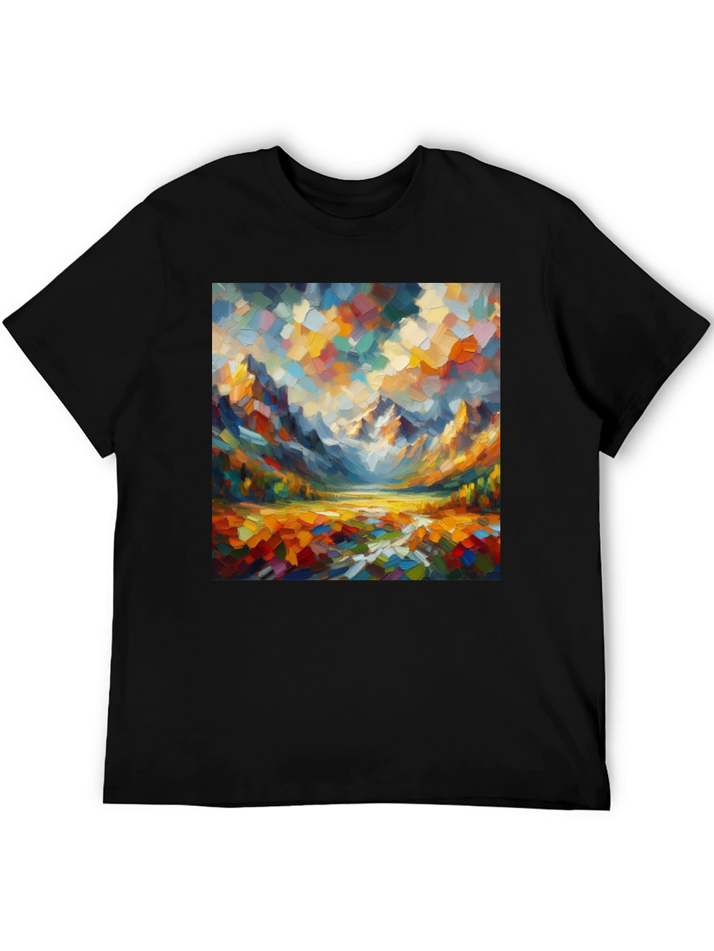 Abstract Mountain Art T-Shirt