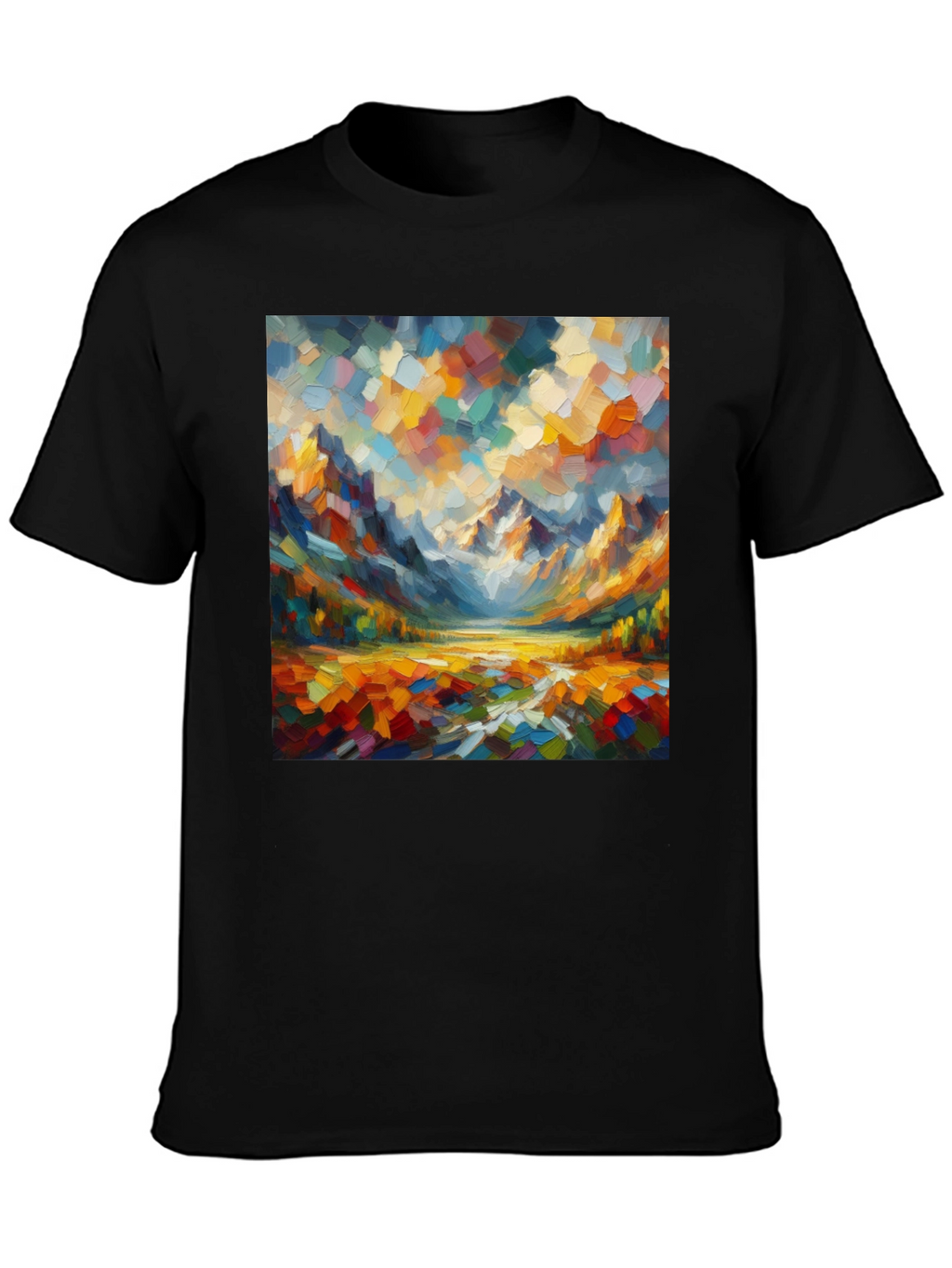 Abstract Mountain Art T-Shirt