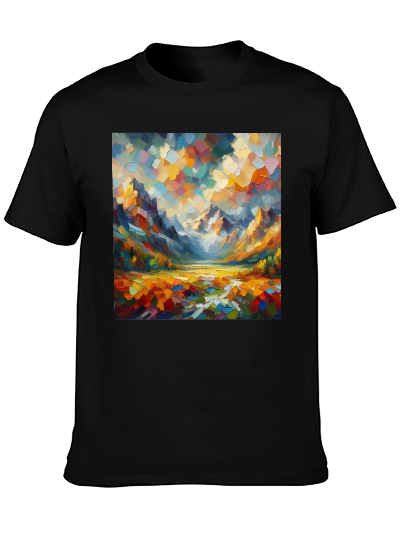 Abstract Mountain Art T-Shirt