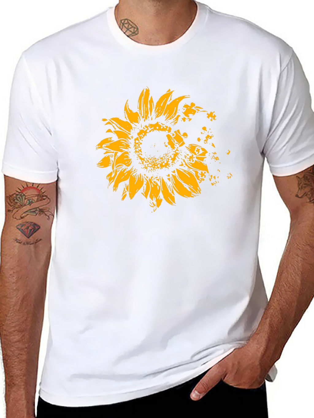 Sunflower Puzzle Piece T-Shirt
