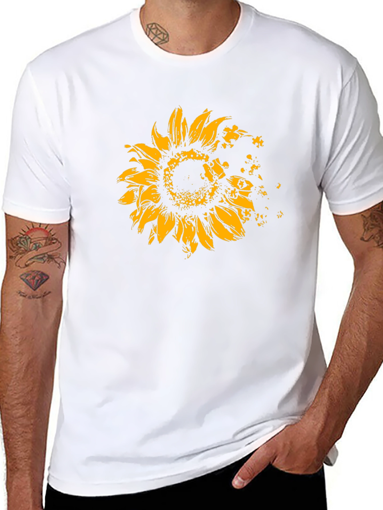 Sunflower Puzzle Piece T-Shirt