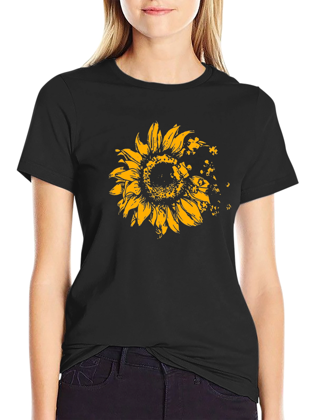 Sunflower Puzzle Piece T-Shirt