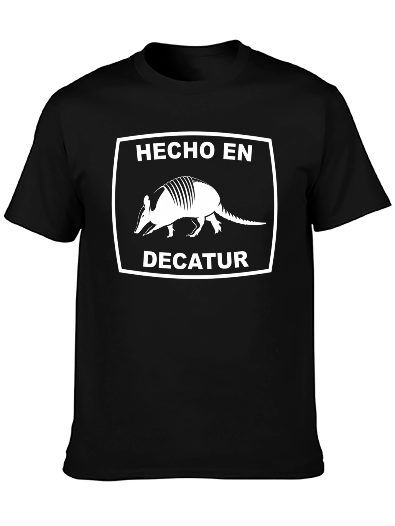 Hecho En Decatur Armadillo Graphic Tee - Black