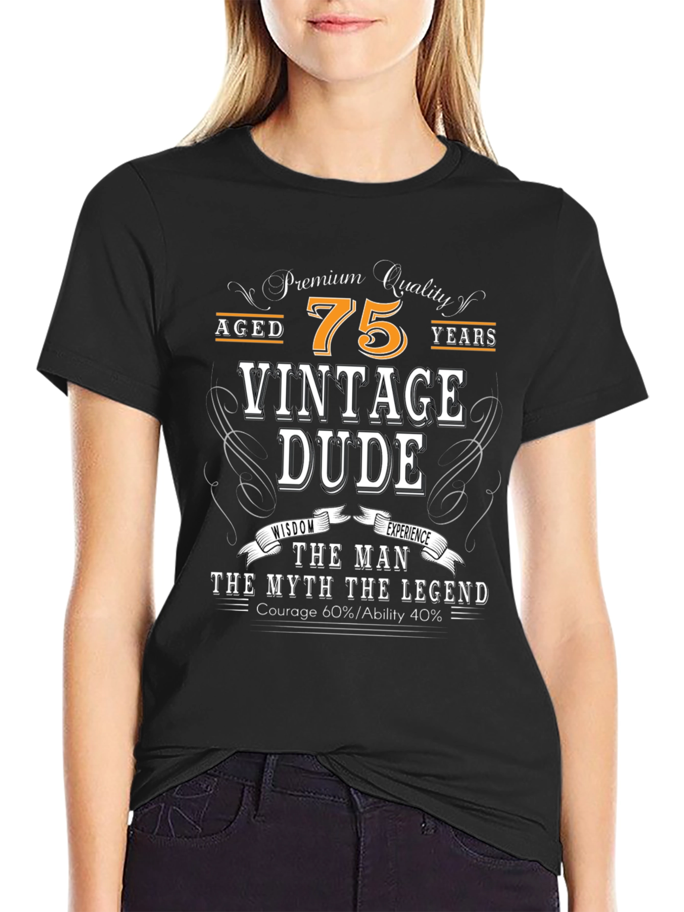 Vintage Dude 75th Birthday T-Shirt