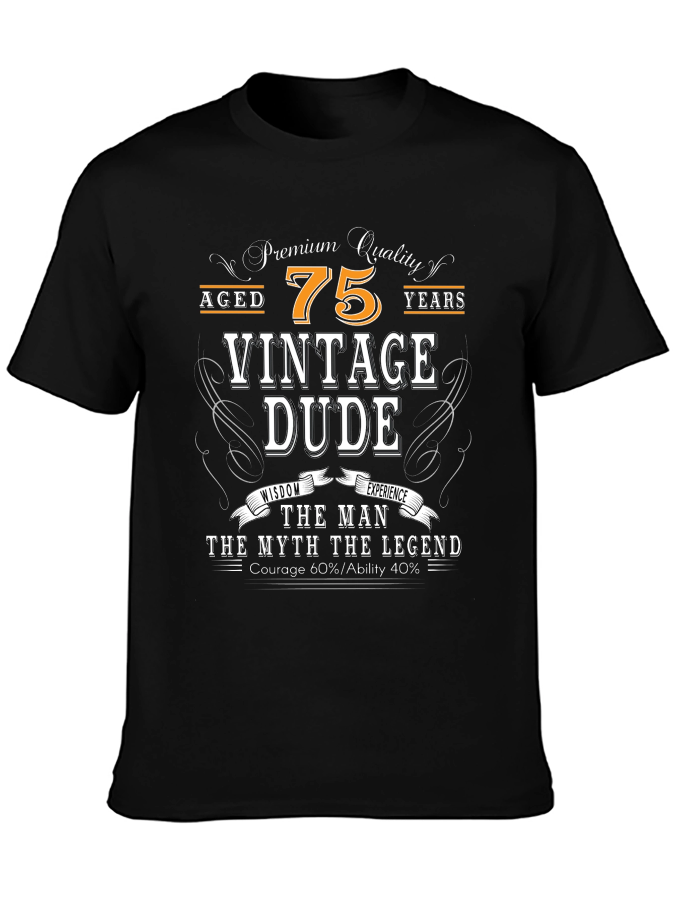 Vintage Dude 75th Birthday T-Shirt