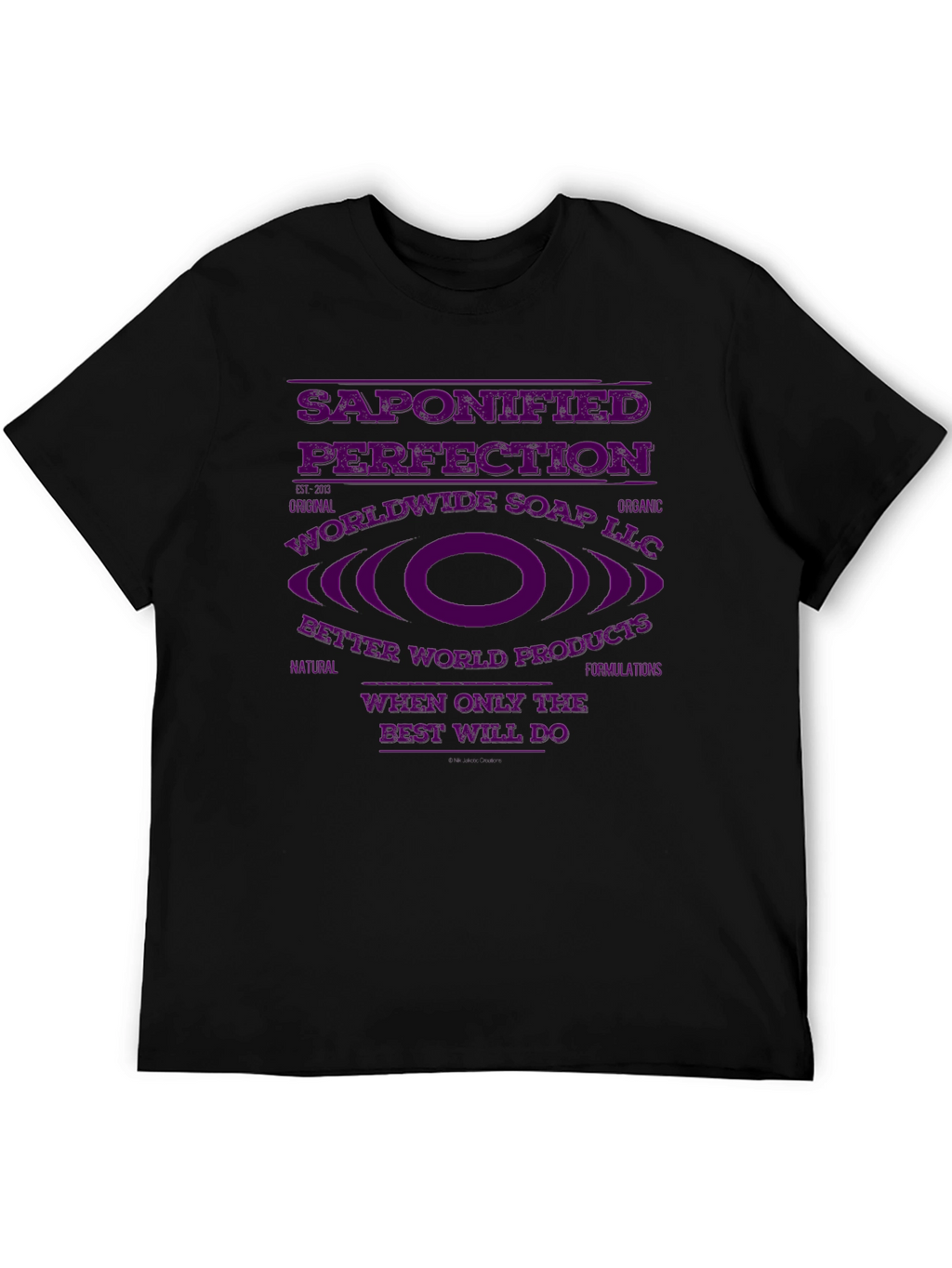 Saponified Perfection Black T-Shirt