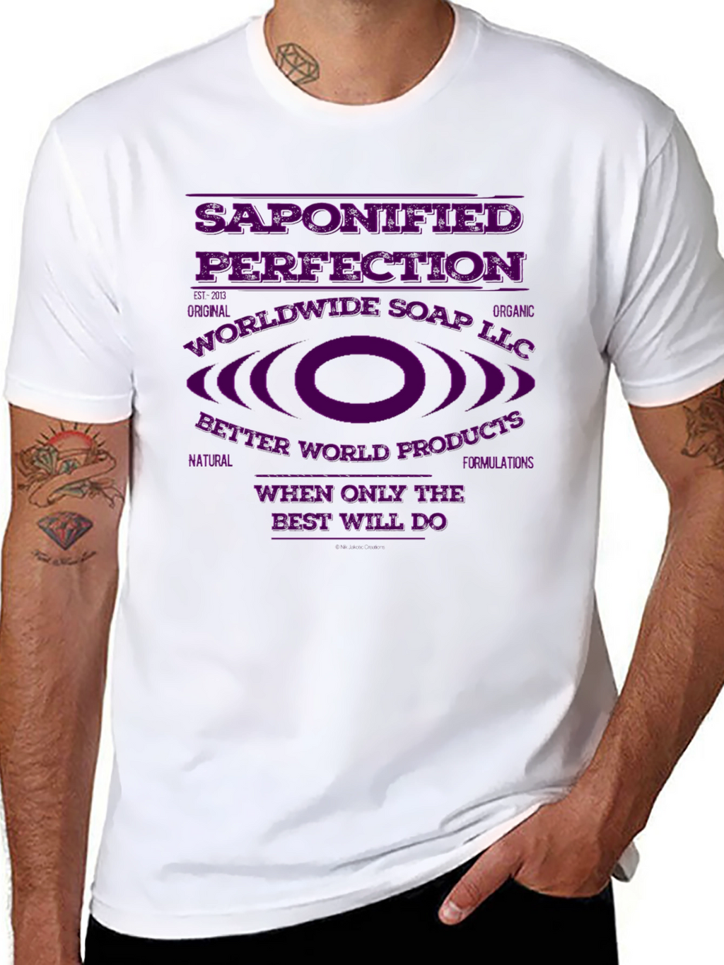 Saponified Perfection Black T-Shirt
