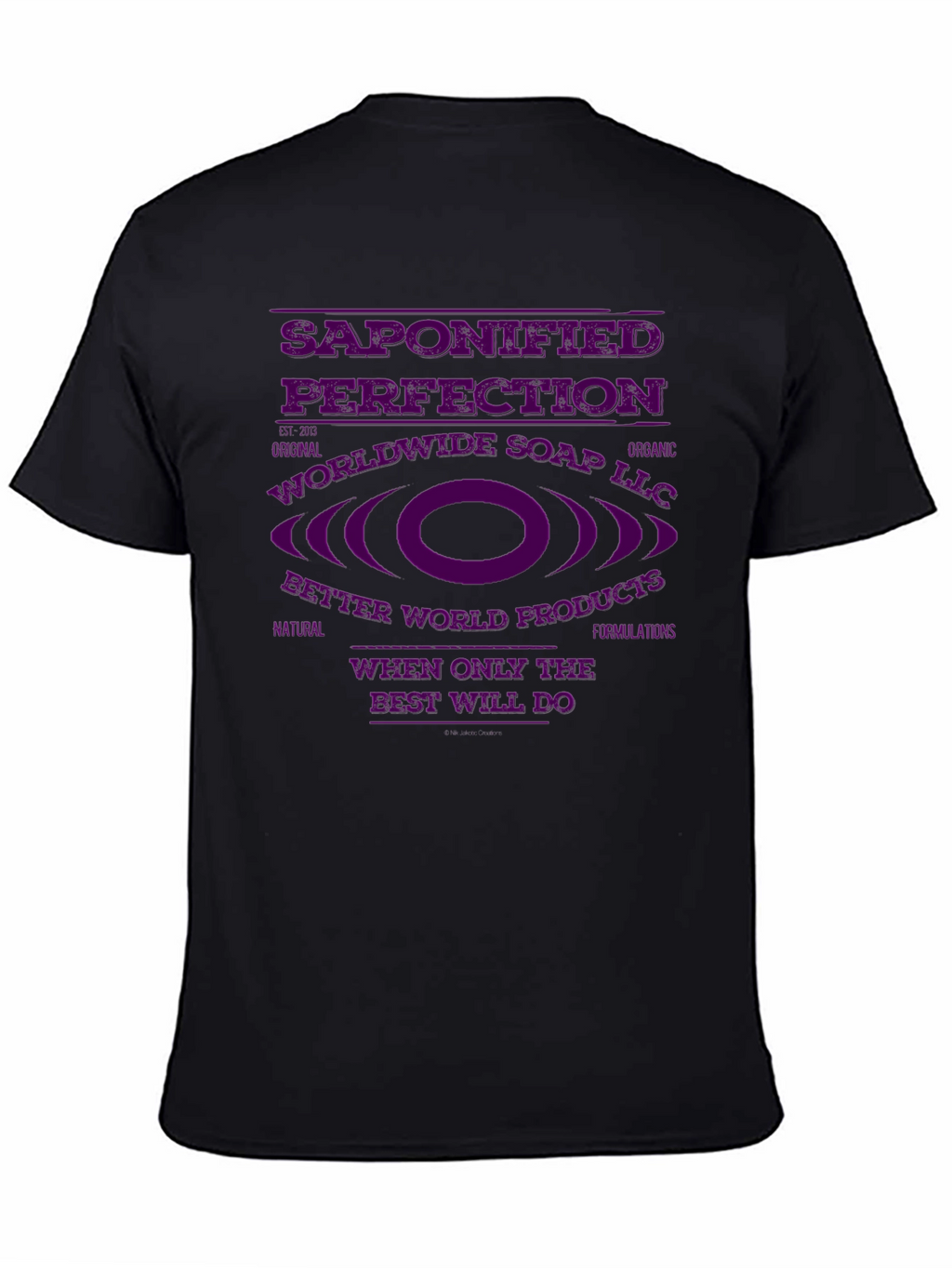 Saponified Perfection Black T-Shirt