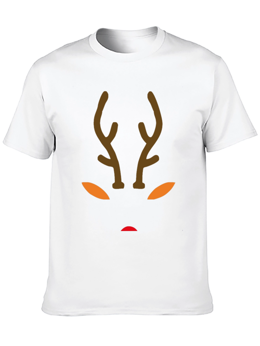 Reindeer Face Graphic Tee - Holiday Fun