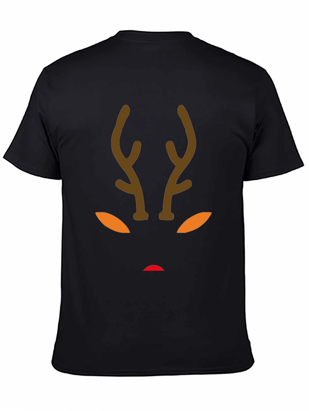 Reindeer Face Graphic Tee - Holiday Fun