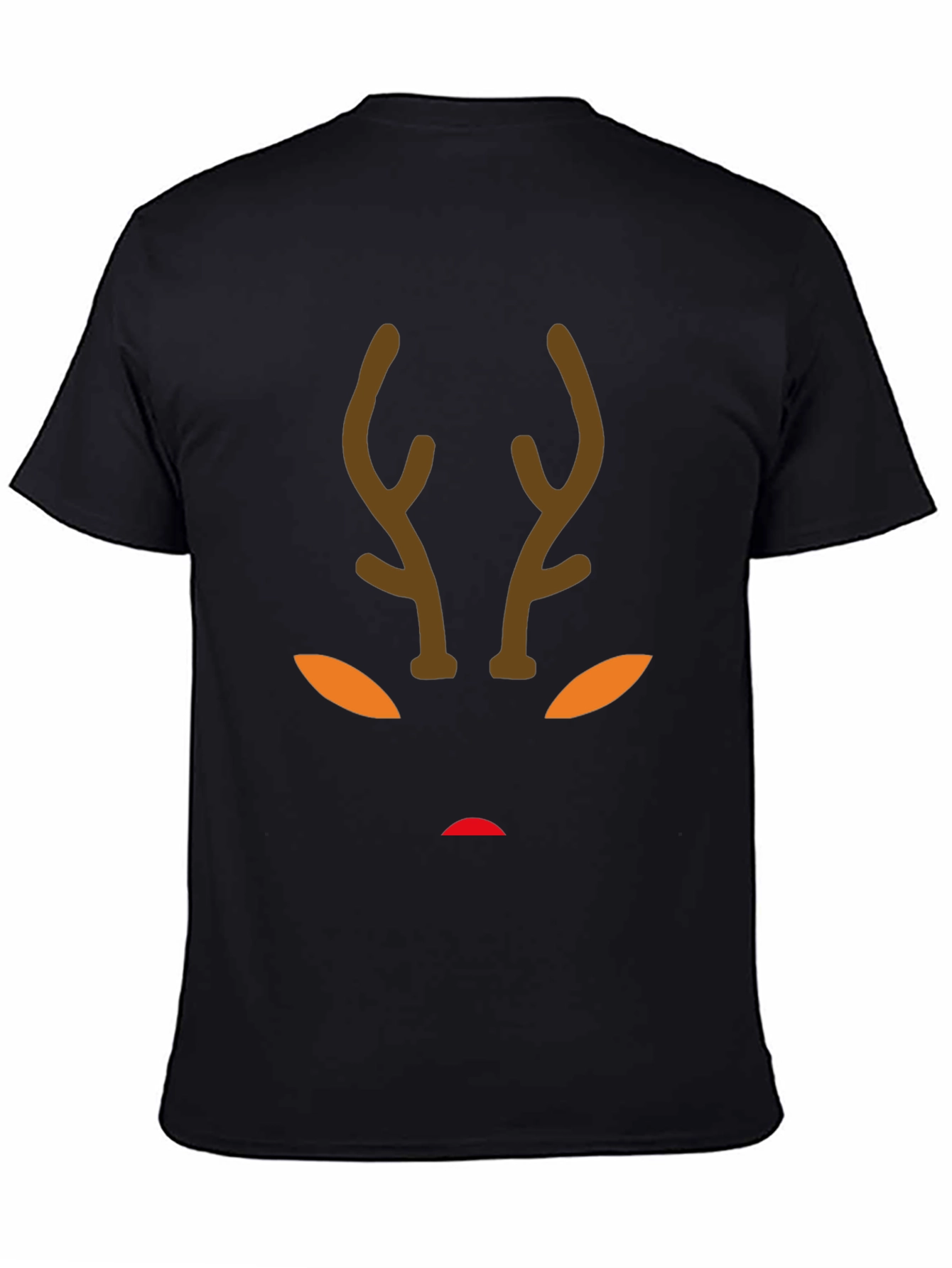 Reindeer Face Graphic Tee - Holiday Fun