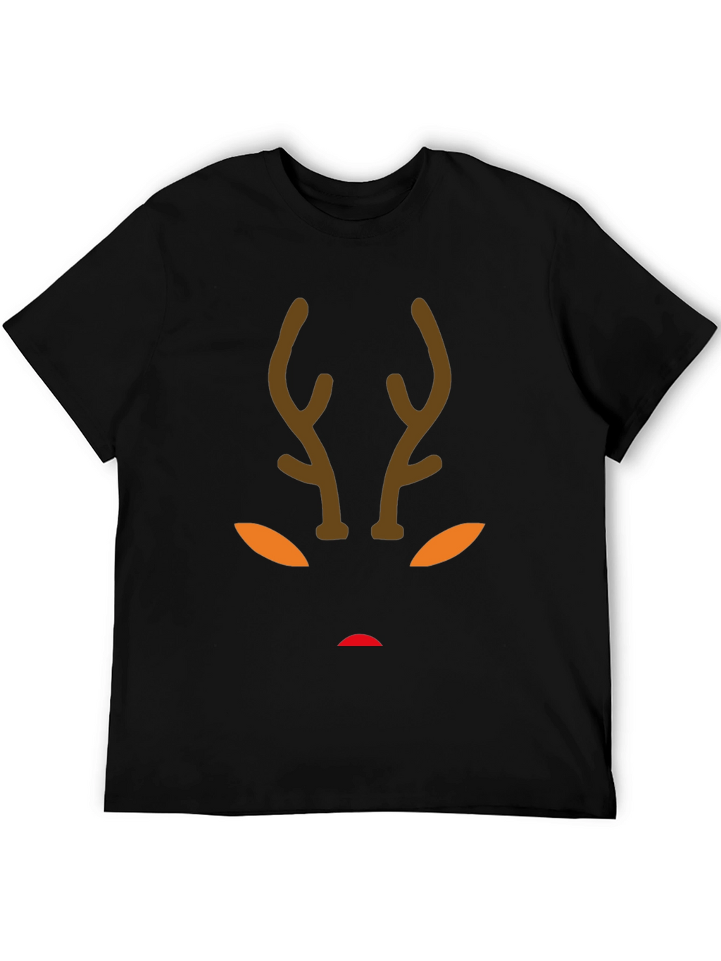 Reindeer Face Graphic Tee - Holiday Fun