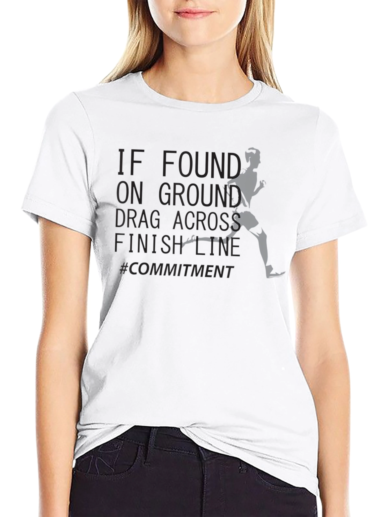 Commitment Run Finish Line Graphic Tee