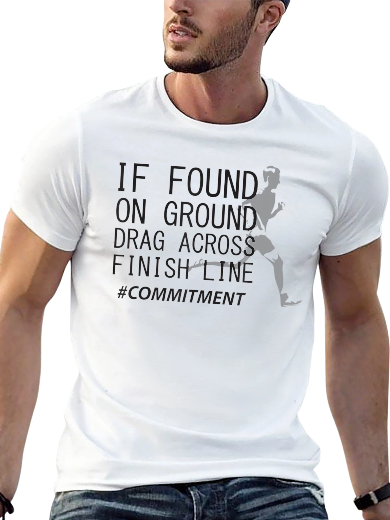 Commitment Run Finish Line Graphic Tee