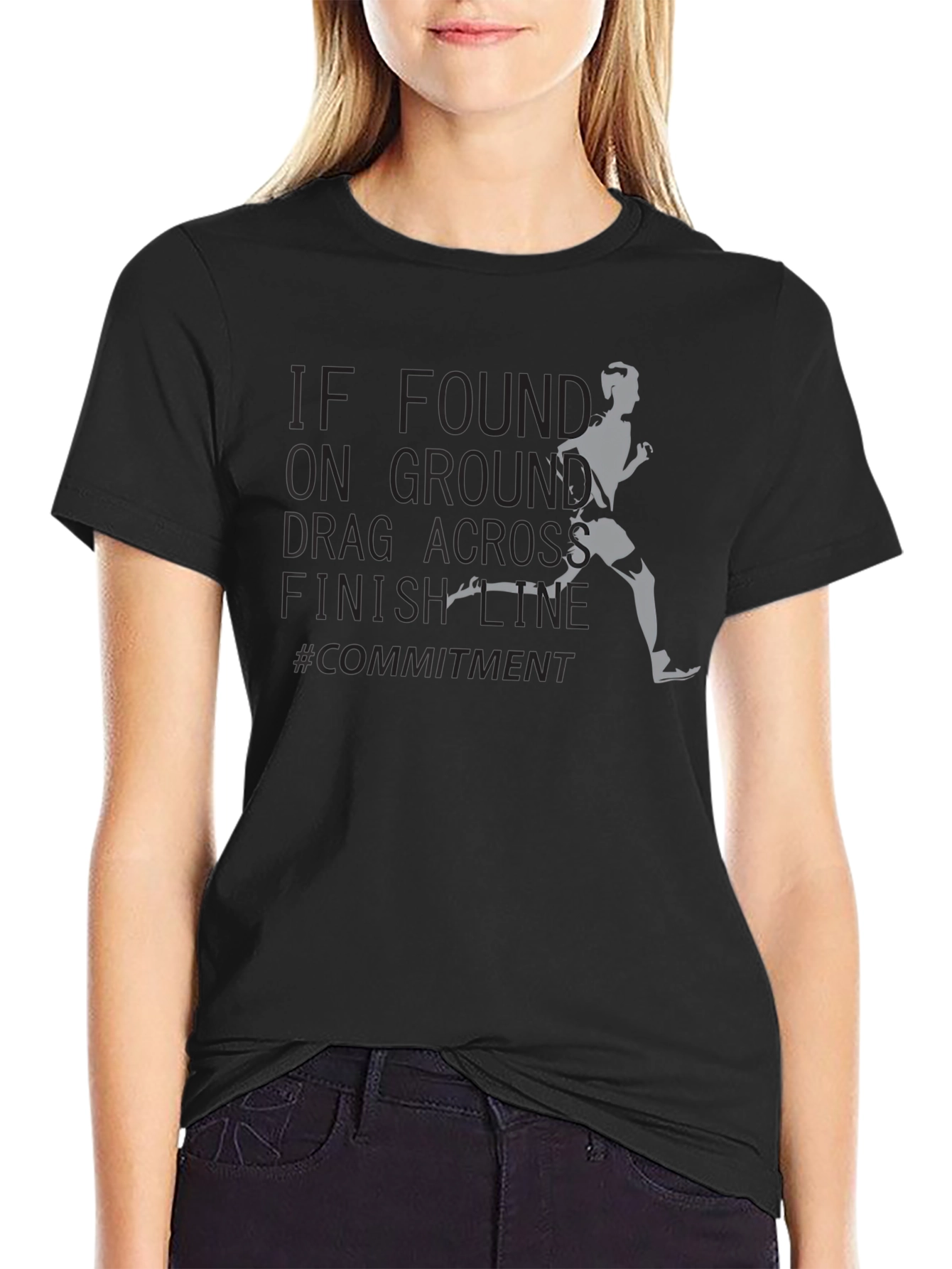 Commitment Run Finish Line Graphic Tee